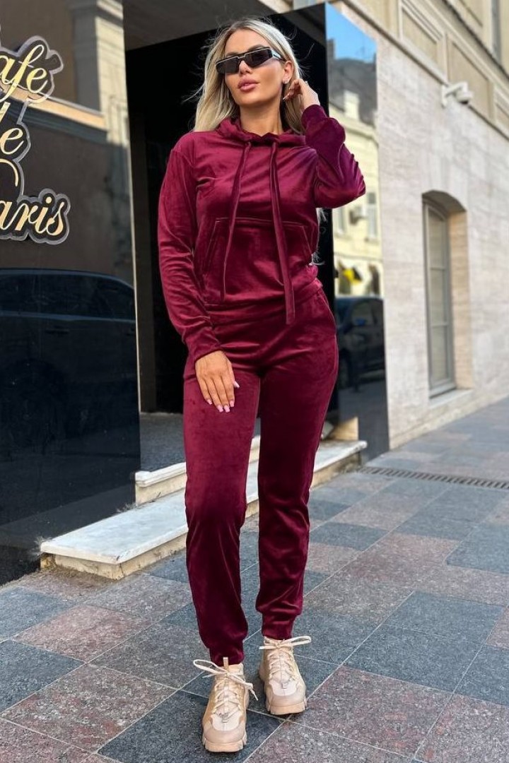 Спортивный костюм женский велюровый  IND-2053A500
