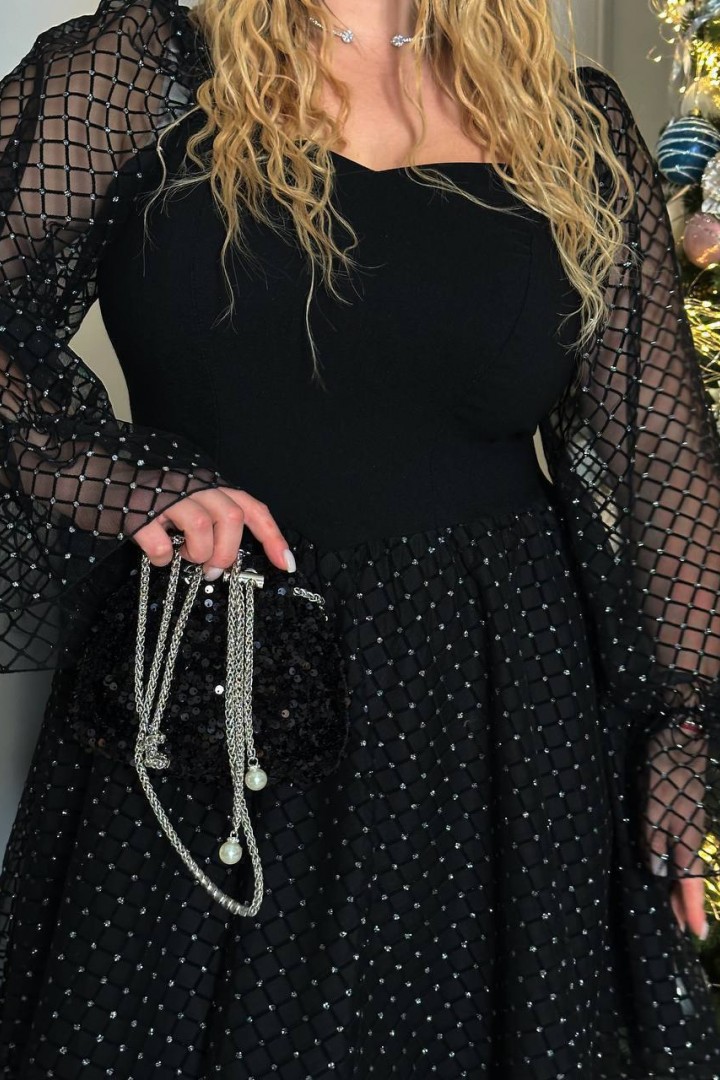 Нарядное платье с блеском YM-7040.22A19