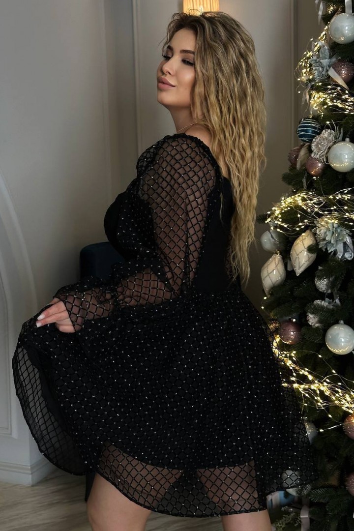 Нарядное платье с блеском YM-7040.22A19