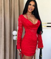 Кружевное платье YLM-599A530