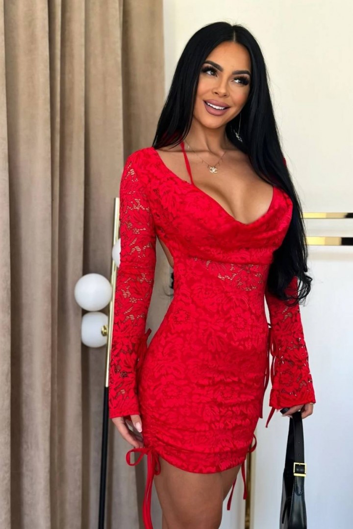 Кружевное платье YLM-599A530