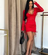 Кружевное платье YLM-599A530