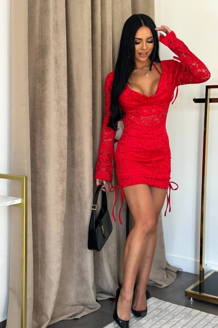 Кружевное платье YLM-599A530