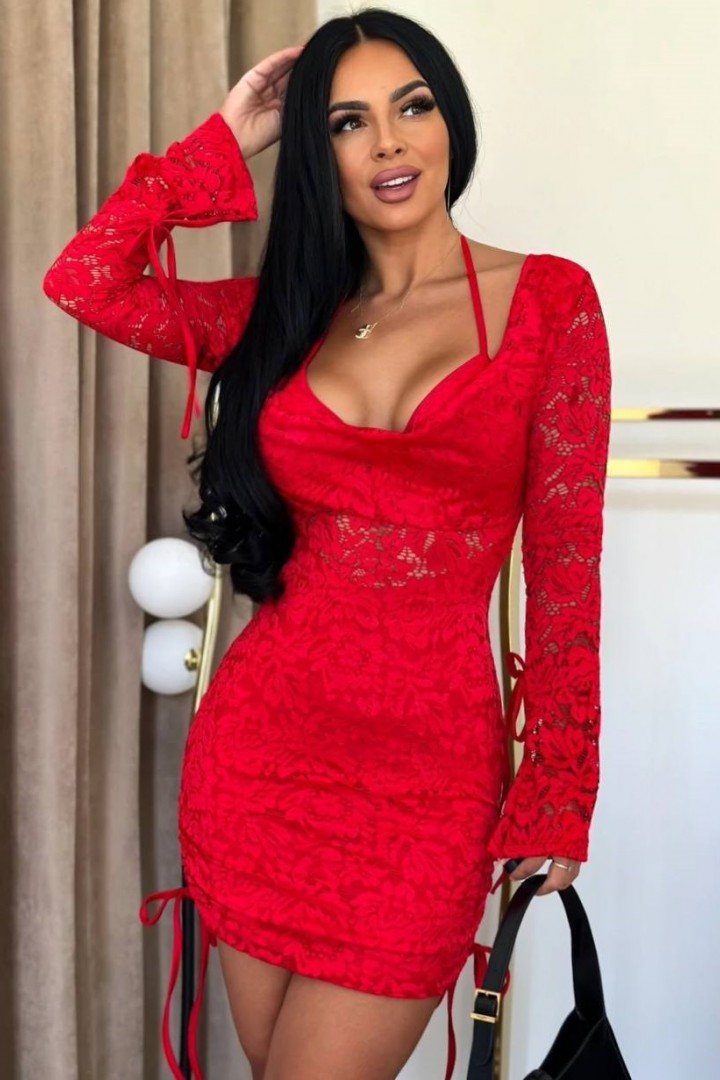 Кружевное платье YLM-599A530