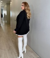 Черный женский пиджак VK-057A600