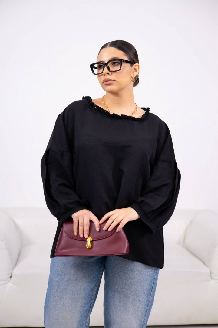 Блуза свободного кроя DOL-404A350