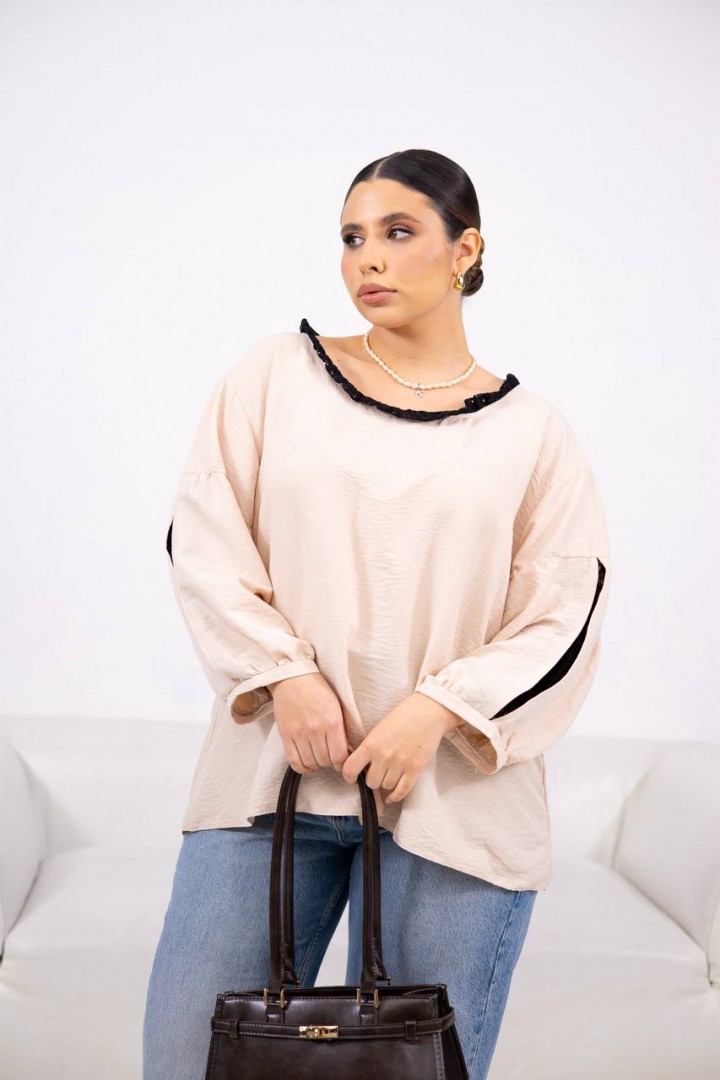 Блуза свободного кроя DOL-404A350