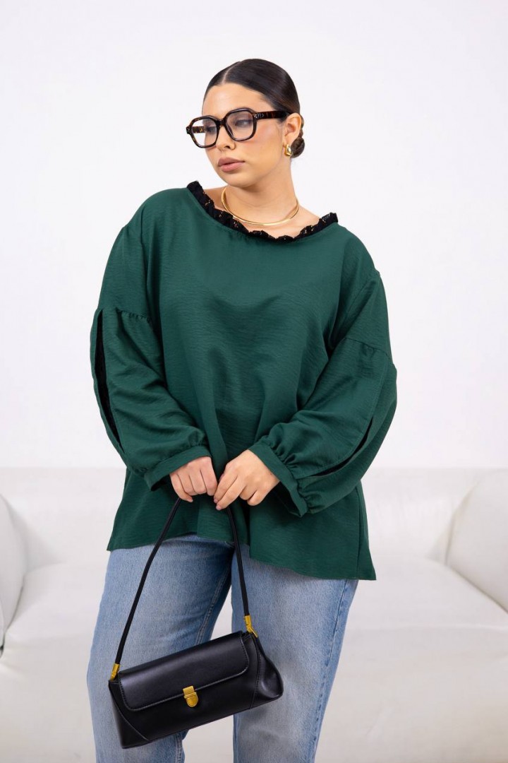 Блуза свободного кроя DOL-404A350