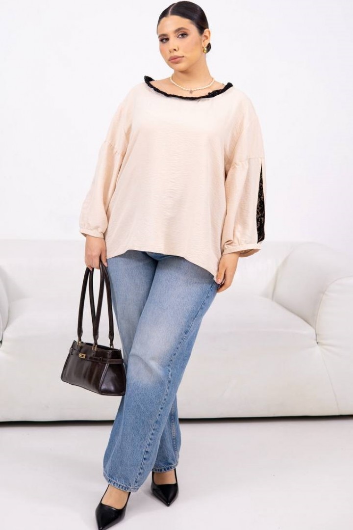 Блуза свободного кроя DOL-404A350