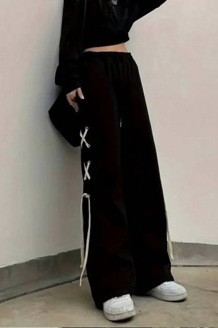 Трикотажные брюки со шнуровкой DMP-A7223A300