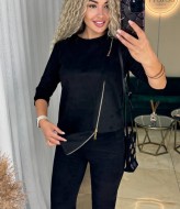 Замшевый брючный костюм IND-1058A550