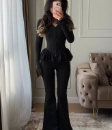 Великолепный костюм двойка с кружевом INNA-763A750