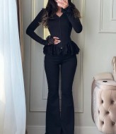 Великолепный костюм двойка с кружевом INNA-763A750