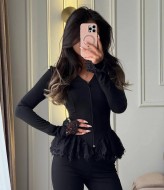 Великолепный костюм двойка с кружевом INNA-763A750