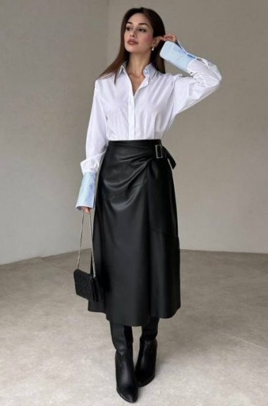 Шкіряна спідниця TS-440.3A320