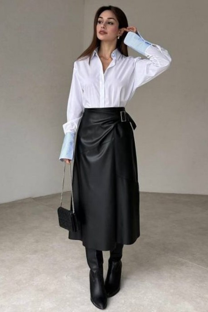Шкіряна спідниця TS-440.3A320