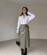 Шкіряна спідниця TS-440.3A320