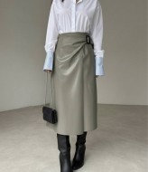 Шкіряна спідниця TS-440.3A320