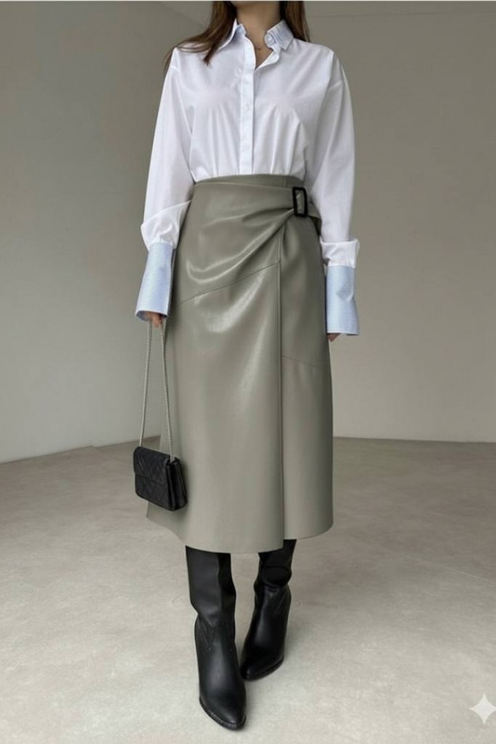 Шкіряна спідниця TS-440.3A320