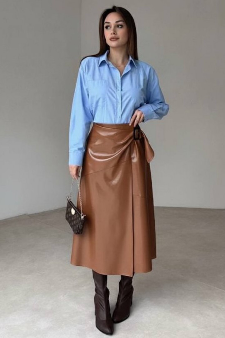 Шкіряна спідниця TS-440.3A320