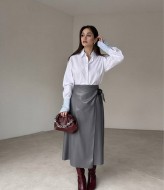 Шкіряна спідниця TS-440.3A320