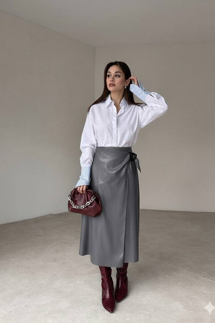 Шкіряна спідниця TS-440.3A320