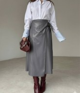 Шкіряна спідниця TS-440.3A320