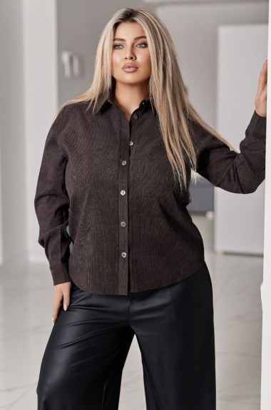 Вельветова сорочка вільного крою JA-844.3A380