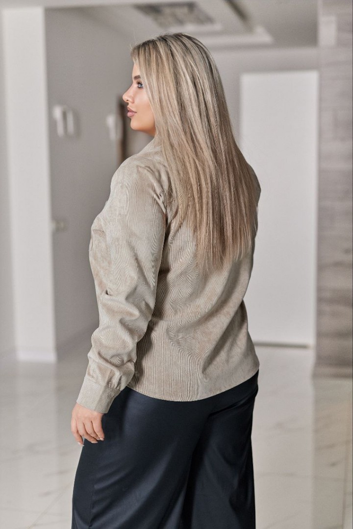 Вельветова сорочка вільного крою JA-844.3A380