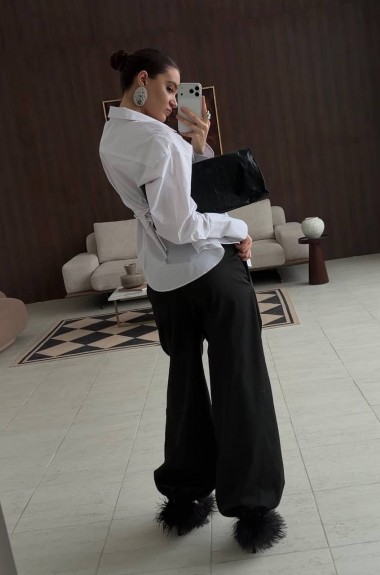 Сорочка з корсетною спинкою VOL-739A500