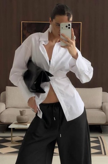 Сорочка з корсетною спинкою VOL-739A500