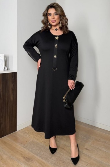 Трикотажна сукня з декором ZP-1335A570