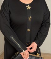 Трикотажна сукня з декором ZP-1335A570