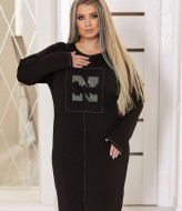 Короткое трикотажное платье  LSH-102A13.5