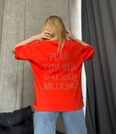 Удлиненная футболка оверсайз ANB-432A300