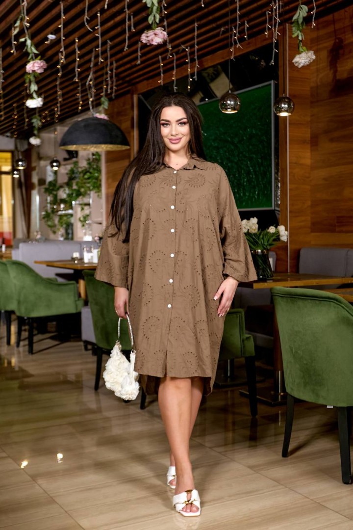 Платье на пуговицах MAX-2035A1150