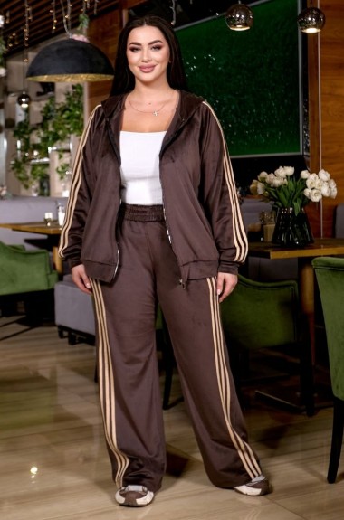 Женский бархатный спортивный костюм  ELR-4089A800