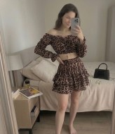 Костюм двойка топ и юбка AKS-184A550