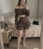 Костюм двойка топ и юбка AKS-184A550