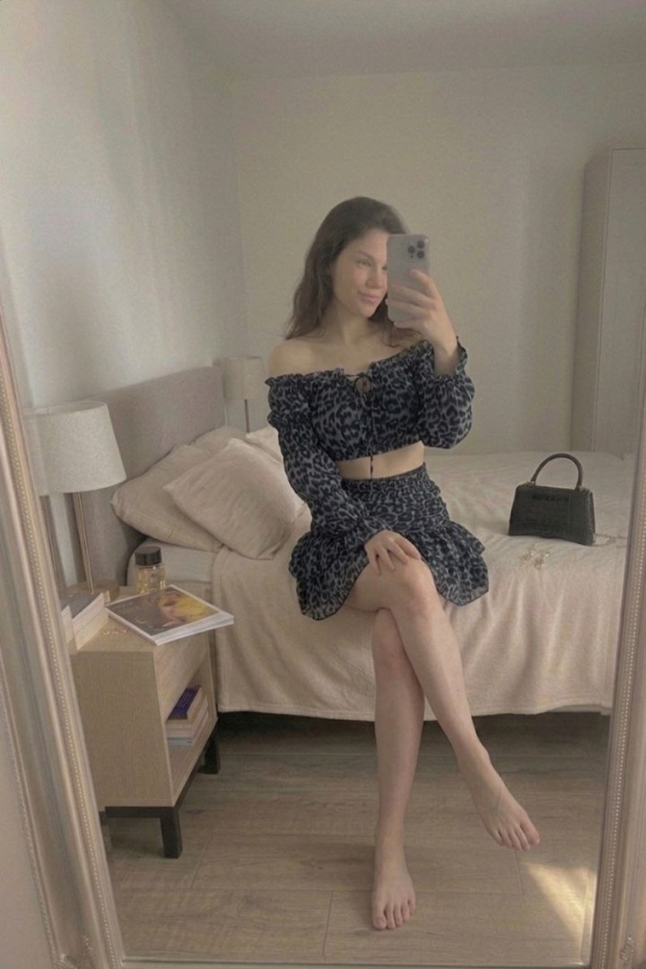 Костюм двойка топ и юбка AKS-184A550