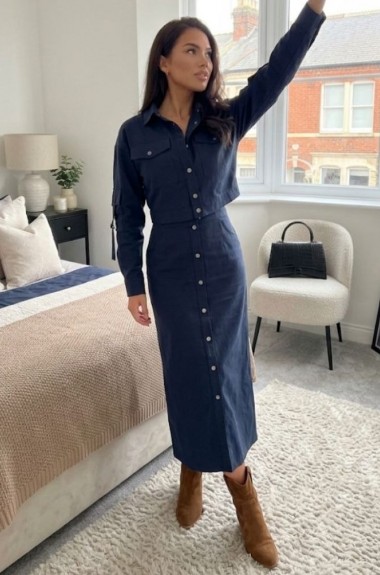 Укороченная куртка и юбка миди AKS-130A650