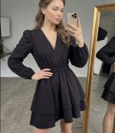 Платье с v образным вырезом  AKS-115A470