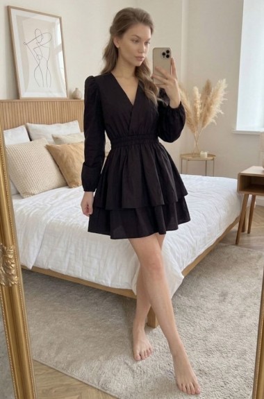 Сукня з V-подібним вирізом AKS-115A470 Сукня з V-подібним вирізом AKS-115A470