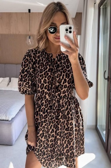 Легкое платье в леопардовом принте EVD-346A399