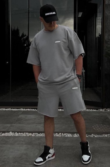 Костюм мужской шорты и футболка  KUT-1725A550