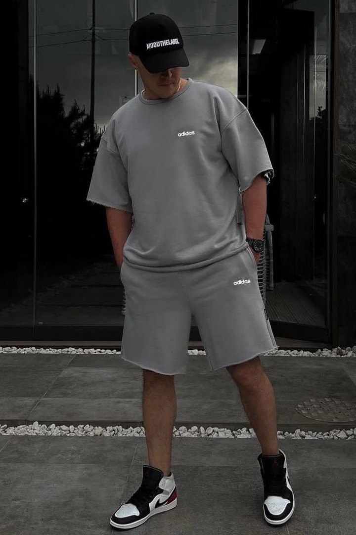 Костюм мужской шорты и футболка  KUT-1725A550