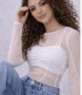 Женский стильный лонгслив MIK-2310A250