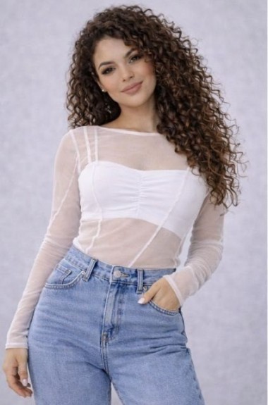 Женский стильный лонгслив MIK-2310A250 Женский стильный лонгслив MIK-2310A250