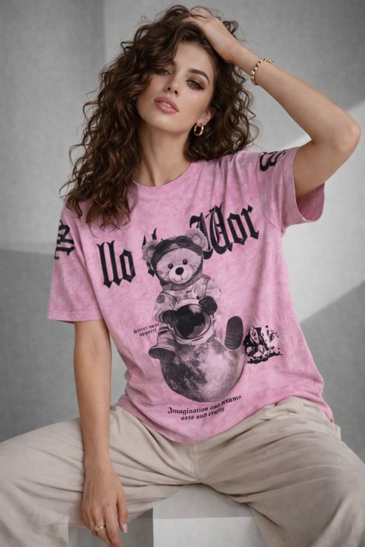 Легкая футболка свободного кроя MIK-55A380