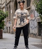 Легкая футболка свободного кроя MIK-55A380